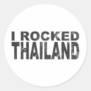 Thailand-Aufkleber Runder Aufkleber