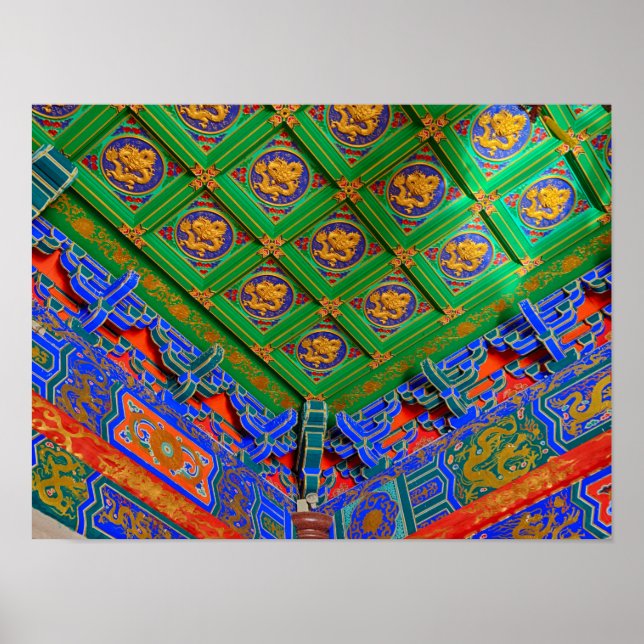 Thailand, Bangkok | Dragon Temple Poster (Vorne)