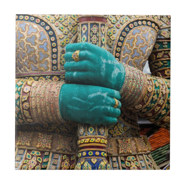 Thailand, Bangkok, Grand Palace Fliese (Vorderseite)