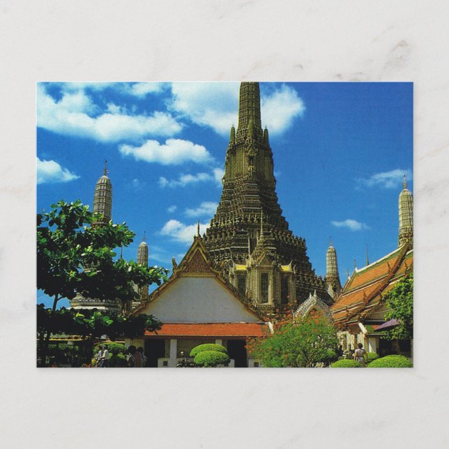 Thailand, Bangkok, Große Pagode, Morgendentempel Postkarte (Vorderseite)
