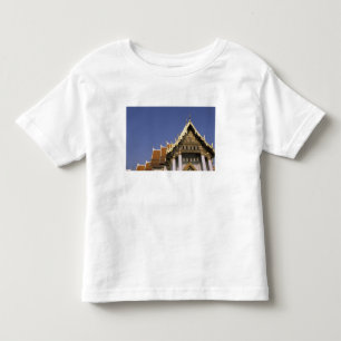 Thailand, Bangkok. Morgensonne spiegelt sich in Kleinkind T-shirt