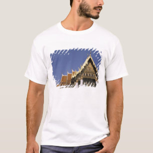 Thailand, Bangkok. Morgensonne spiegelt sich in T-Shirt