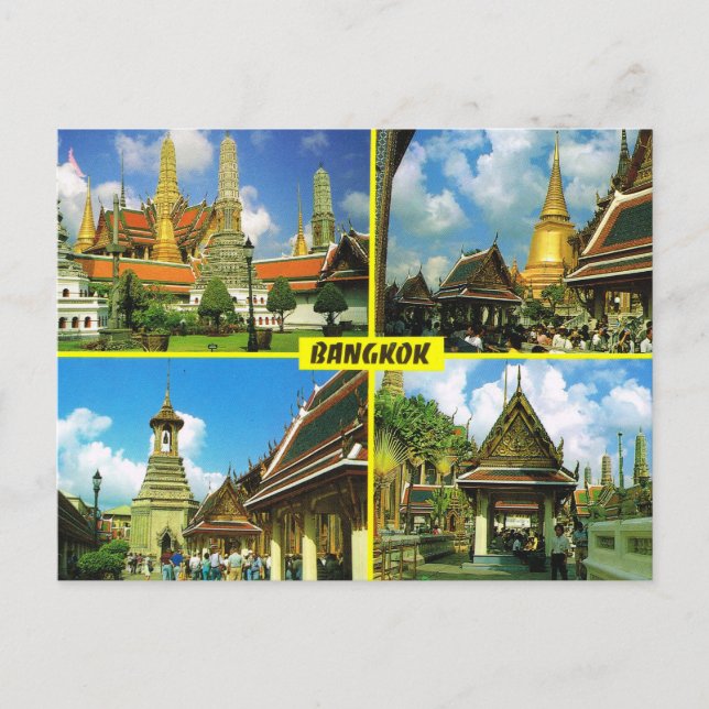 Thailand, Bangkok Multiview Postkarte (Vorderseite)
