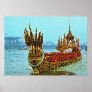 Thailand, Bangkok, Royal Barkasse Poster