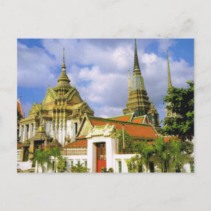 Thailand, Bangkok Wat Phra Chetbergon Postkarte
