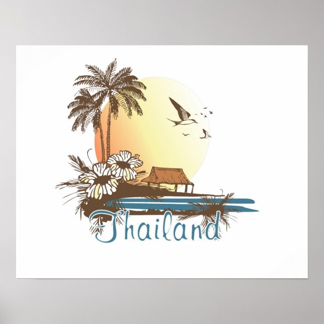 Thailand Beach Hut Poster (Vorne)