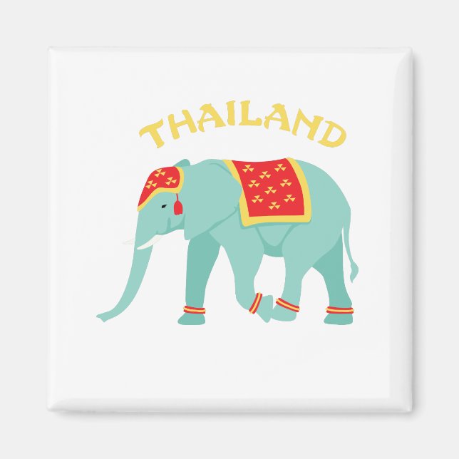 Thailand Elefant Magnet (Vorne)