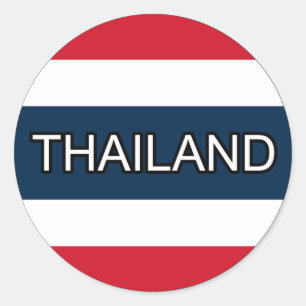 Thailand-Euro-Aufkleber Runder Aufkleber