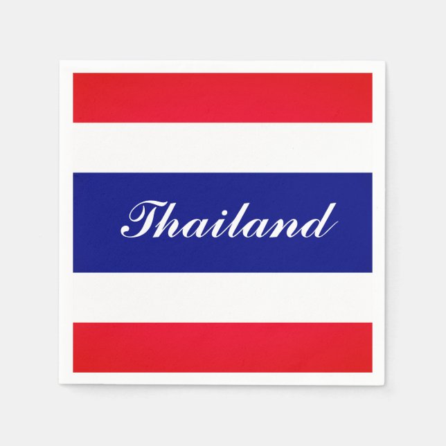 Thailand Flag Paper Napkins Serviette (Vorderseite)