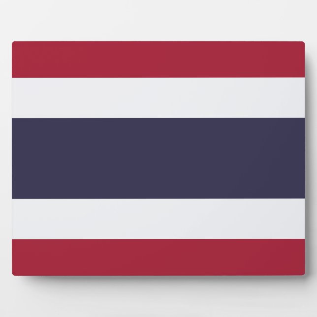 Thailand Flag Plaque Fotoplatte (Vorderseite)