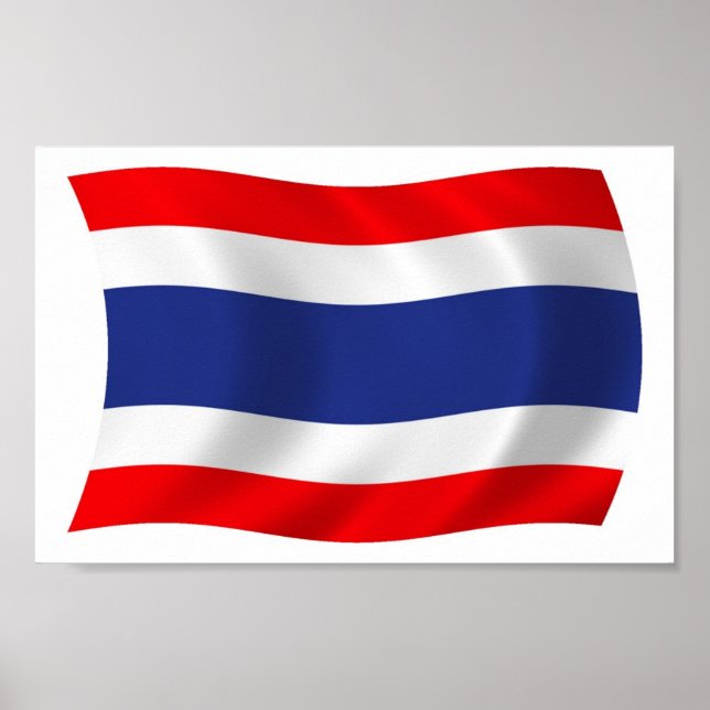 Thailand Flag Poster Print (Vorne)