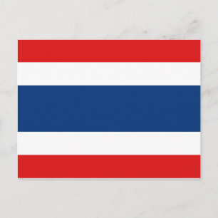 Thailand Flag Postkarte