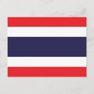 Thailand Flag Postkarte