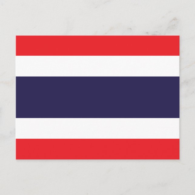 Thailand Flag Postkarte (Vorderseite)