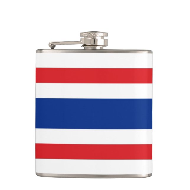 Thailand-Flagge Flachmann (Vorderseite)