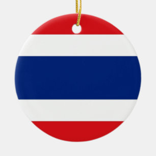 Thailand-Flagge Keramikornament