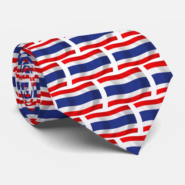 Thailand-Flagge Krawatte (Gerollt)
