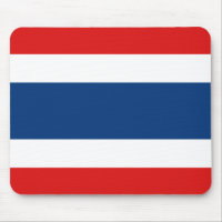 Thailand-Flagge Mousepad