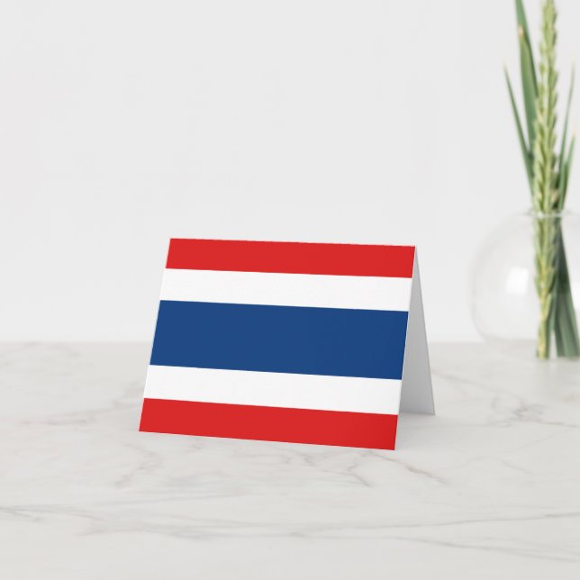 Thailand-Flagge Notecard Karte (Vorderseite)