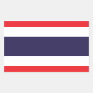 Thailand-Flagge Stickers* Rechteckiger Aufkleber