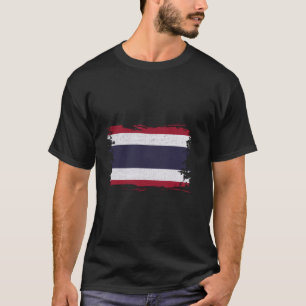 Thailand-Flagge Vintage Thai Wurzeln Thai Stolz As T-Shirt