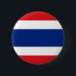 Thailand-Flaggen-Knopf Button<br><div class="desc">Knopf mit der Flagge von Thailand.</div>