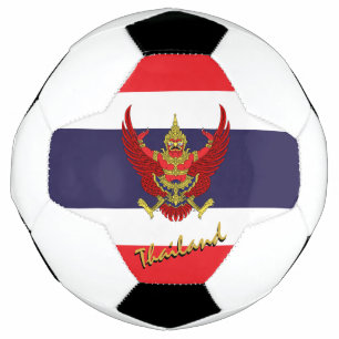 Thailand Football & Thai Flag / Sport Fußball