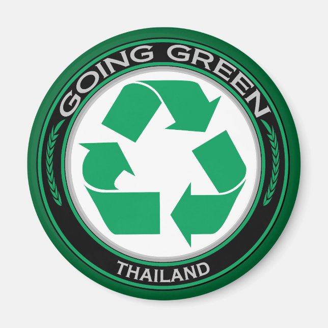 Thailand gerecycelt magnet (Vorne)