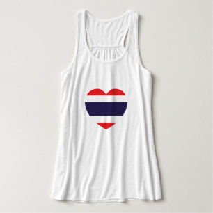 Thailand Herzflagge Tank Top