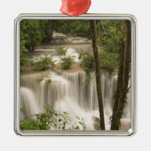 Thailand, Huai Mae Khamin Wasserfall Silbernes Ornament