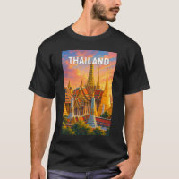 Thailand Illustration Reise Kunst Vintage