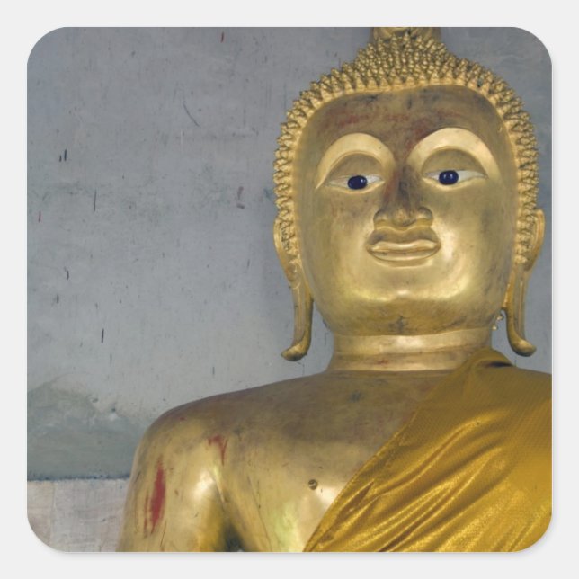 Thailand, Insel Ko Samui, auch Koh Samui genannt). Quadratischer Aufkleber (Vorderseite)