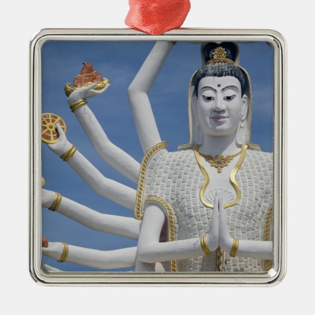 Thailand, Ko Samui alias Koh Samui). Wat Plai Silbernes Ornament (Vorne)