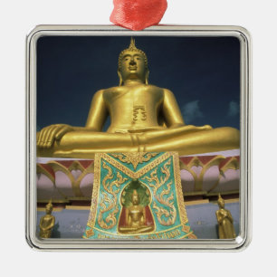 Thailand, Koh Samui Insel. Großer Buddha. Ornament Aus Metall