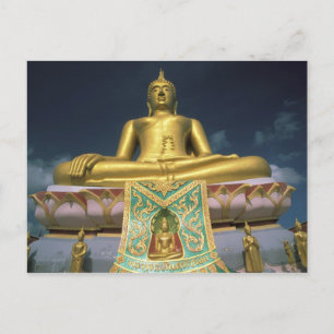 Thailand, Koh Samui Island. Der große Buddha. Postkarte