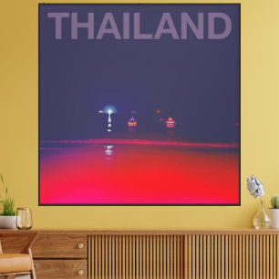 Thailand Koh Tao Strand bei Nacht Leinwanddruck