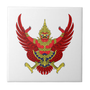 Thailand Landeswappen Symbol Emblem Flagge Fliese