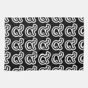 Thailand Lucky Number 9 / Nine / ๙ (Gao/Kao) Thai Geschirrtuch