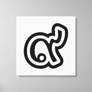 Thailand Lucky Number 9 / Nine / ๙ (Gao/Kao) Thai Leinwanddruck