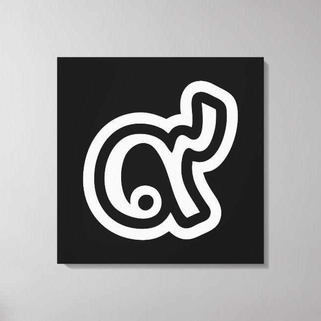 Thailand Lucky Number 9 / Nine / ๙ (Gao/Kao) Thai Leinwanddruck (Vorderseite)