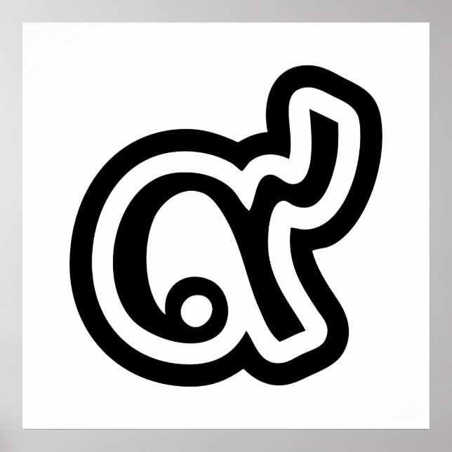 Thailand Lucky Number 9 / Nine / ๙ (Gao/Kao) Thai Poster (Vorne)