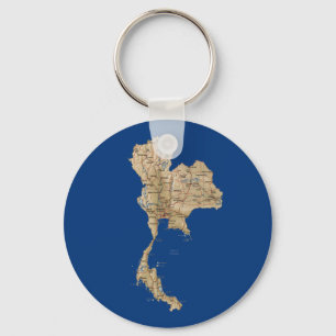 Thailand Map Keychain Schlüsselanhänger