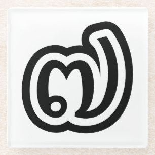 Thailand Nr. 7 / Sieben / ๗ (Jed/Chet) Thai Glasuntersetzer