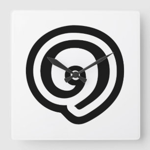 Thailand Number 1 / One / ๑ (Nueng) Thai Language Quadratische Wanduhr