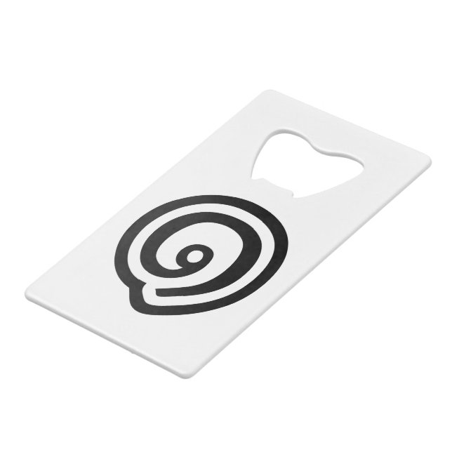 Thailand Nummer 1 / Eins / ๑ (Nueng) Thailändische Geldbeutel Flaschenöffner (Vorderseite Schrägansicht)