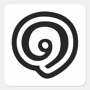 Thailand Nummer 1 / Eins / ๑ (Nueng) Thailändische Quadratischer Aufkleber