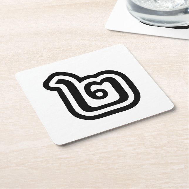 Thailand Nummer 2 / Zwei / ๒ (Song) Thailändisches Rechteckiger Pappuntersetzer (angewinkelt)