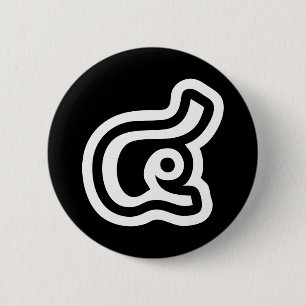 Thailand Nummer 4 / Vier / ๔ (See/Si) Thailändisch Button