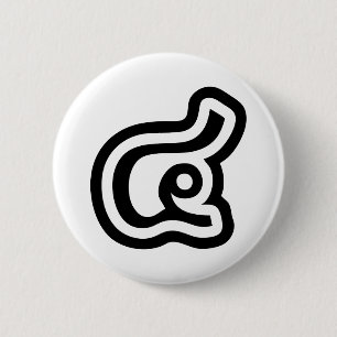 Thailand Nummer 4 / Vier / ๔ (siehe/Si) Thailändis Button