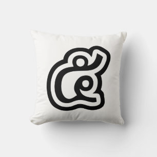 Thailand Nummer 5 / Fünf / ๕ (Haa/Ha) Thailändisch Kissen